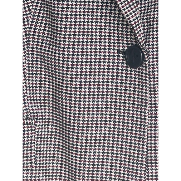 Adrianna Papell Plaid Jacquard Pocket Blazer Size Medium - Picture 4 of 6